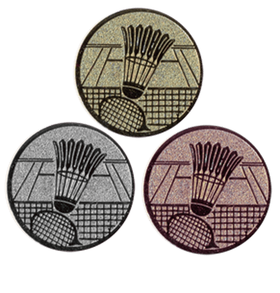 Motivjetong 25mm Badminton