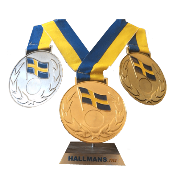 Medalj Sverige Krans - 90mm