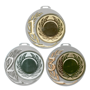Medalj Topp,1,2,3 - 70mm