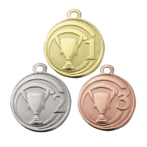 Medalj med siffra