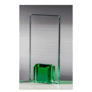 Glasstatyett grön