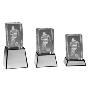 Fotboll 3D glas M